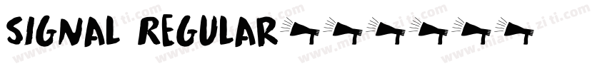 Signal Regular字体转换